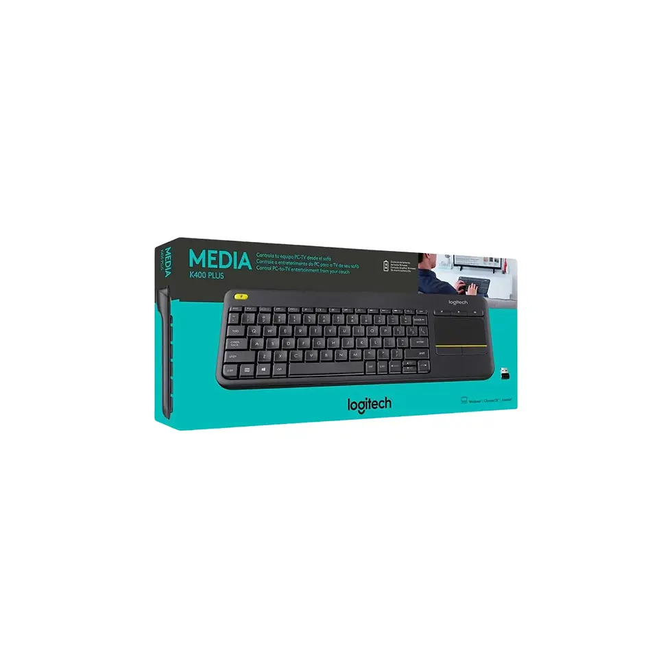 Miniatura: teclado para computador inalámbrico Logitech K400 Plus