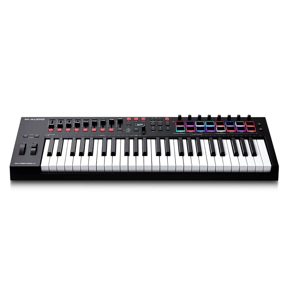 Teclado Controlador semi pesado MIDI M-Audio Oxygen Pro 49
