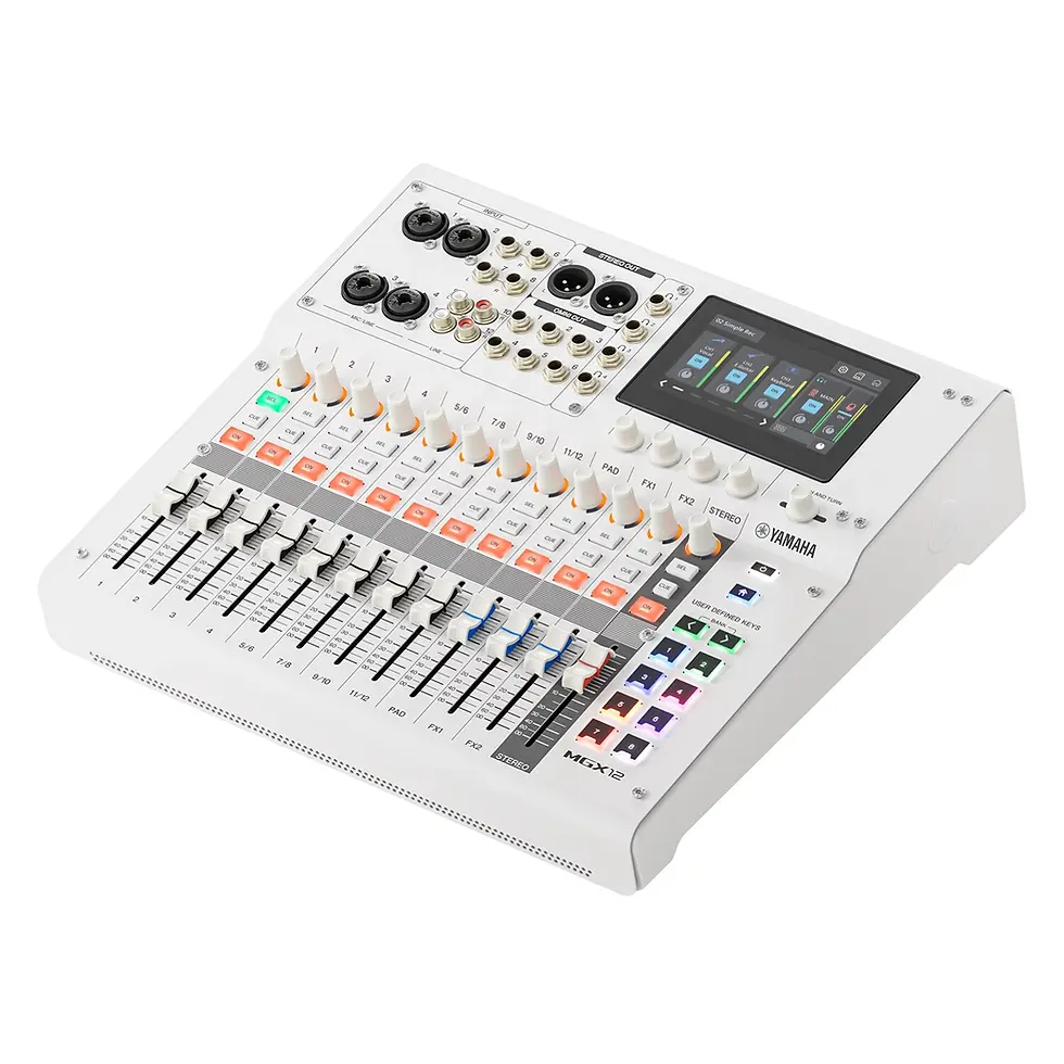 Miniatura: Consola Digital Yamaha MGX12 Blanca para podcasting