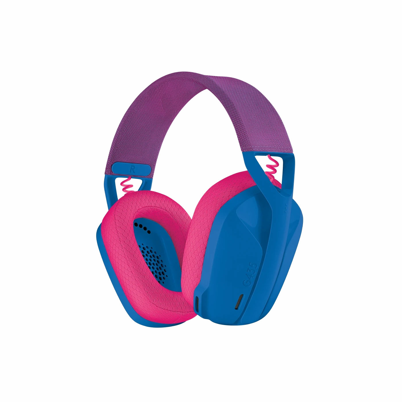 Audífonos inalámbricos con micrófono Logitech G435 color azul y frambuesa