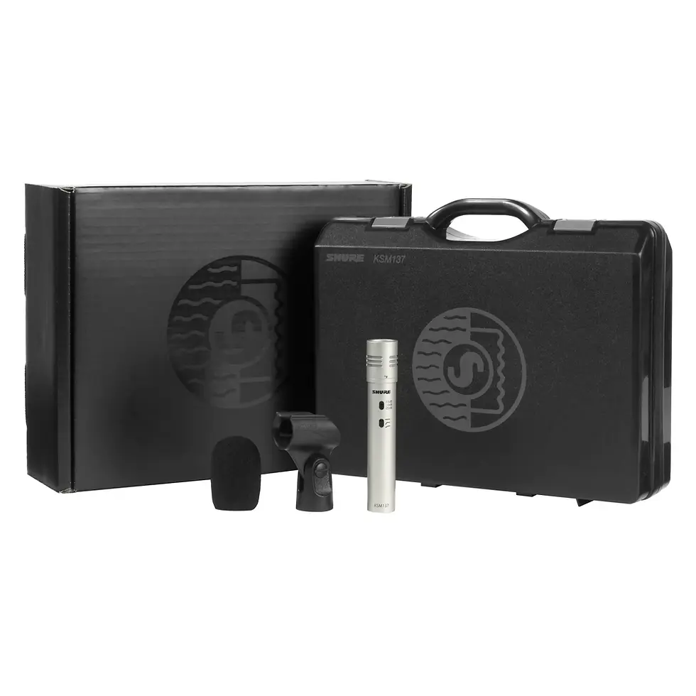 Miniatura: Micrófono para coros o platillos Shure KSM137/SL