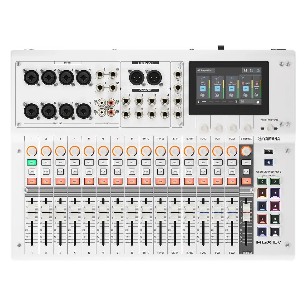 Consola Digital Yamaha MGX16V capturadora de video HDMI