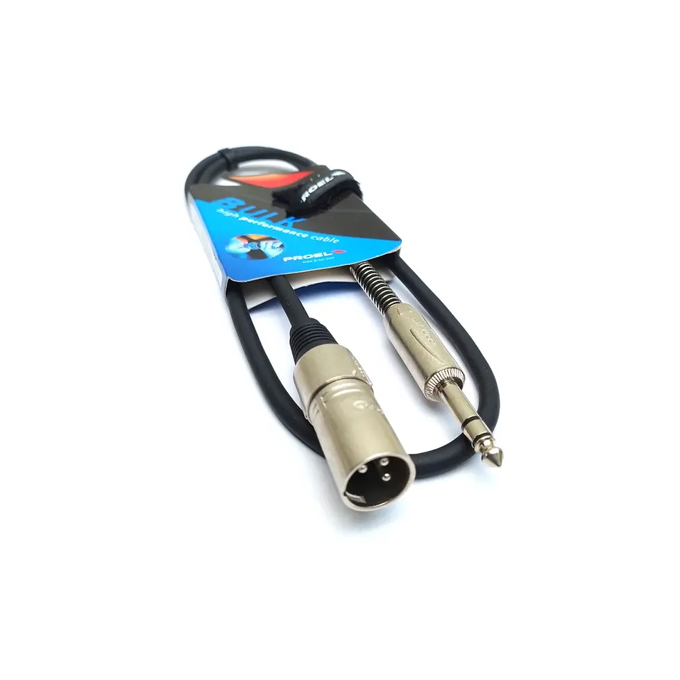 Miniatura: Cable convertidor TRS 1/4 de pulgada a XLR macho Proel Bulk230LU1