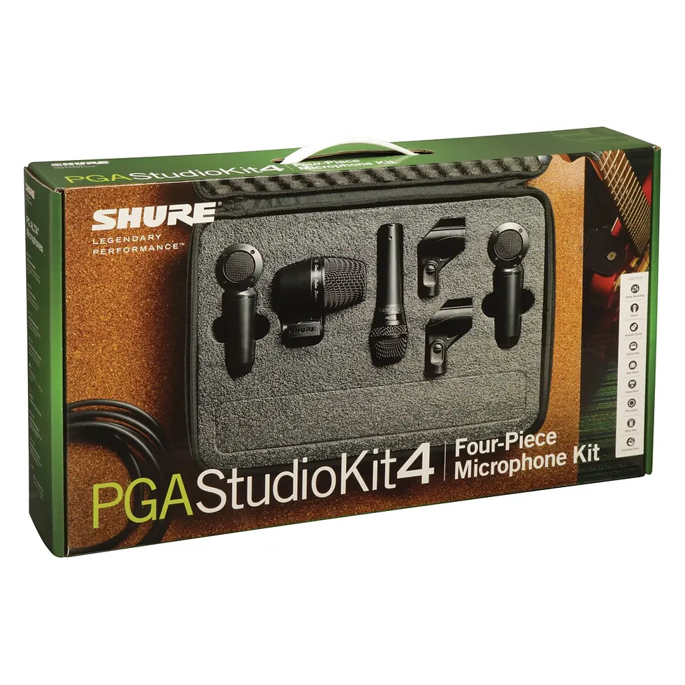 Miniatura: Kit de micrófonos para batería Shure PGASTUDIOKIT4