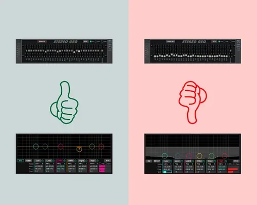 ejemplo de ecualizadores gráficos y paramétricos