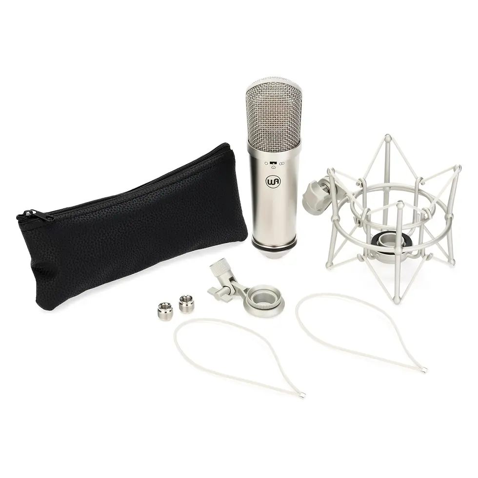Miniatura: micrófono de condensador para grabación Warm Audio WA-87jr Níquel