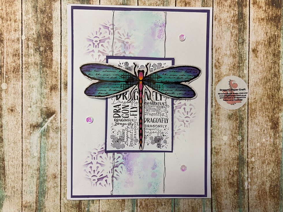 Thumbnail: STUDIO LIGHT- STAMP & DIE - DRAGONFLY DREAMS  BY HAZEL EATON - DRAGONFLY 
