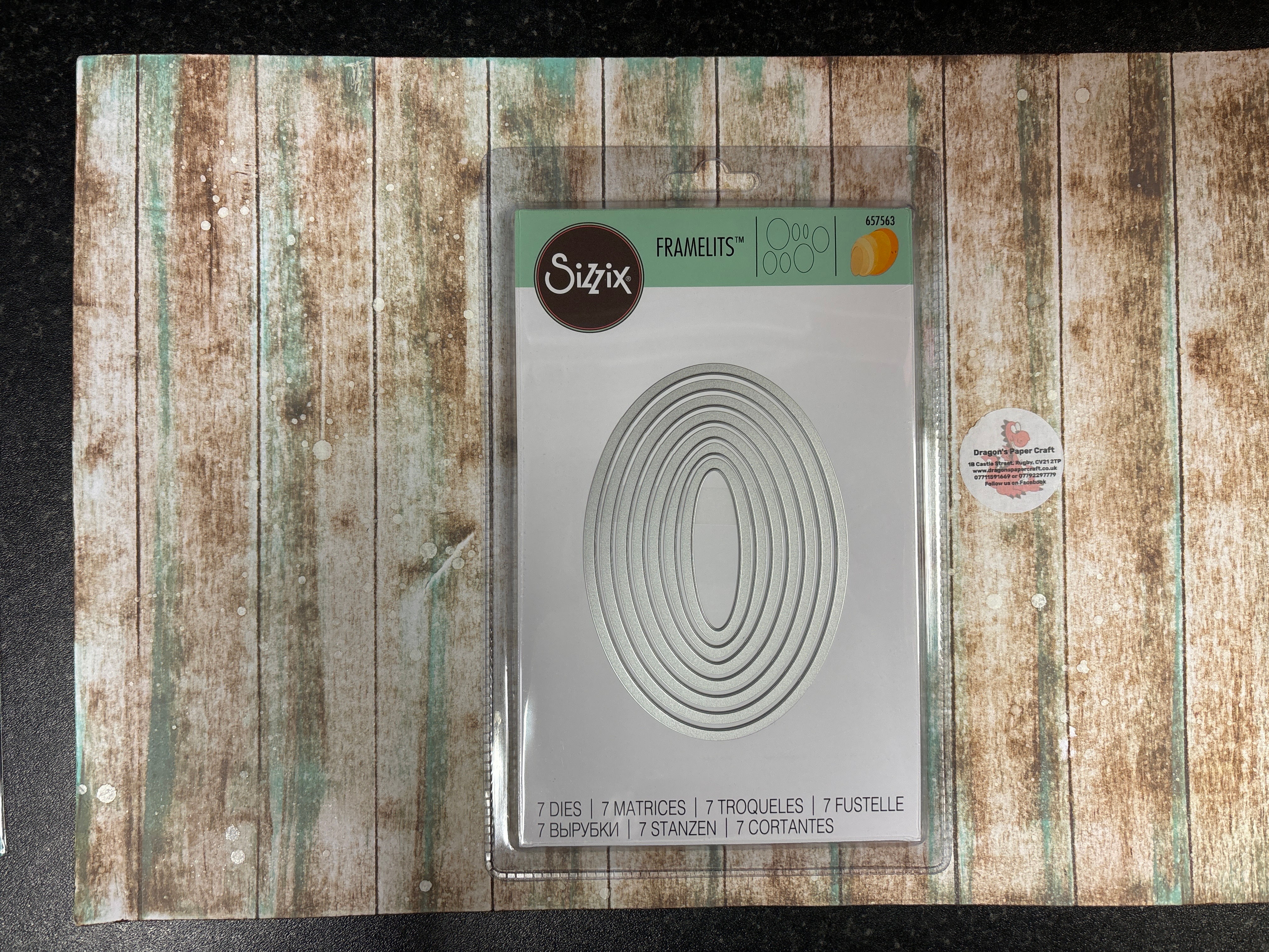 SIZZIX FRAMLITS - OVALS - 7 DIES -657563