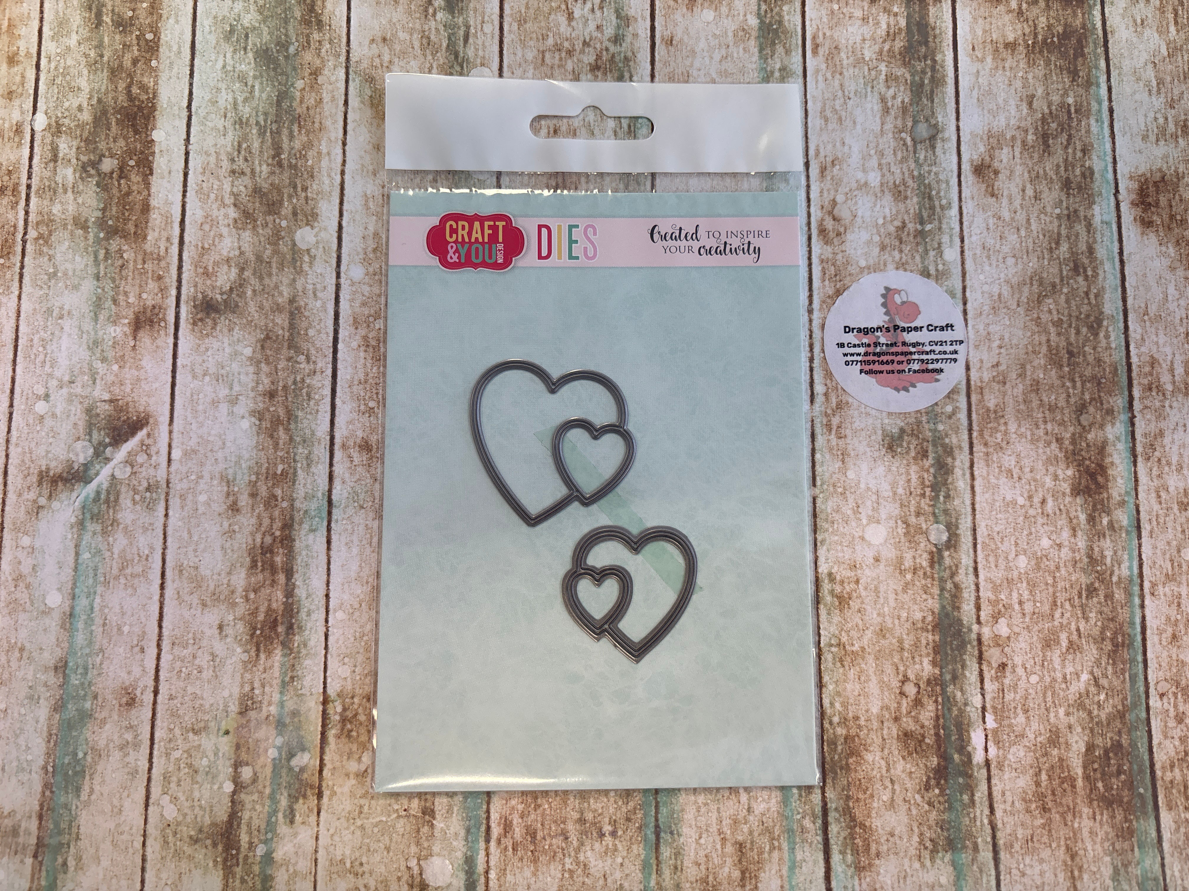 CRAFT & YOU DIES - HEARTS   - 2  DIES