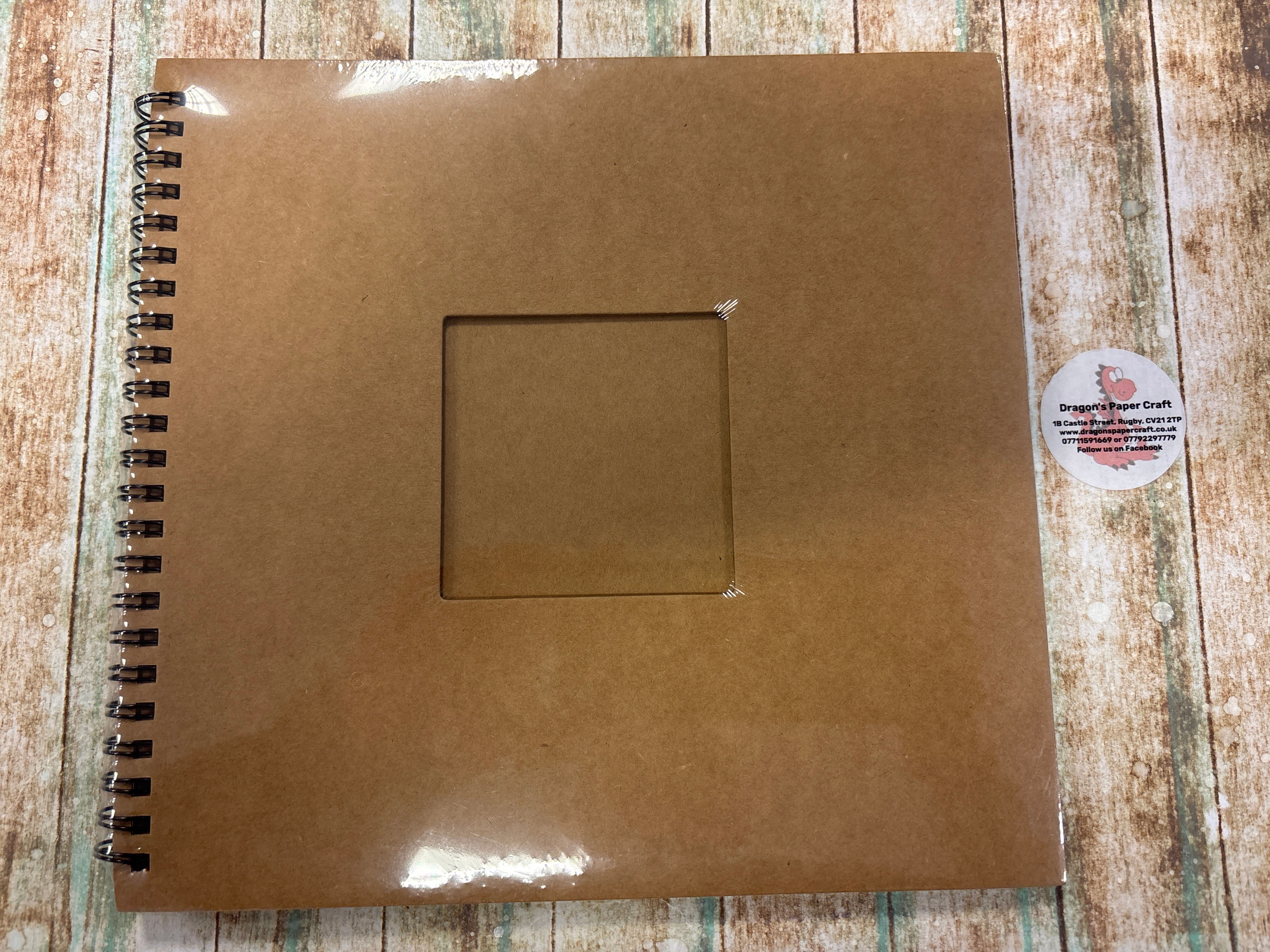 STUDIO LIGHT ESSENTIALS- SPIRAL BOUND PASSE-PARTOUT JOURNAL - KRAFT -21cm x 22cm