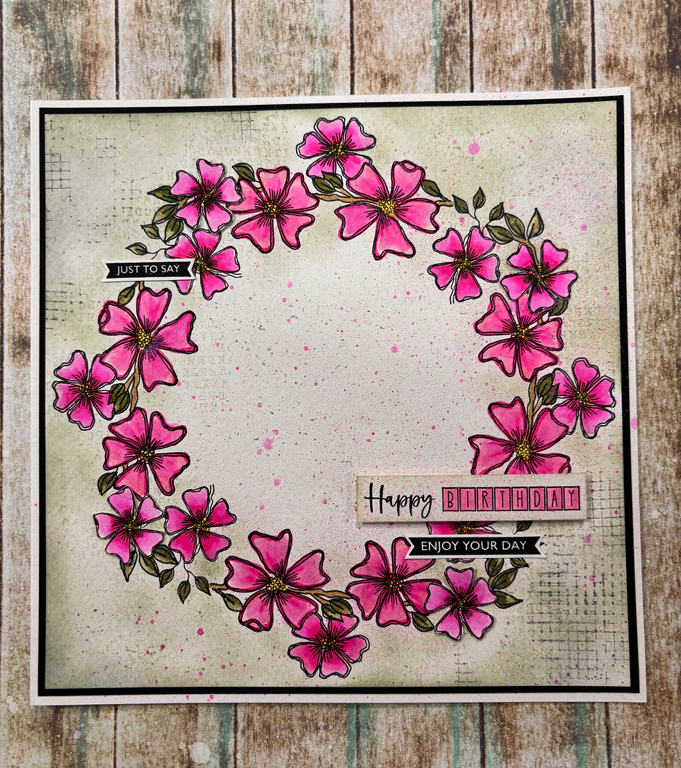 Thumbnail: Julie Hickey Designs -  CHERRY BLOSSOM - A6 STAMP SET