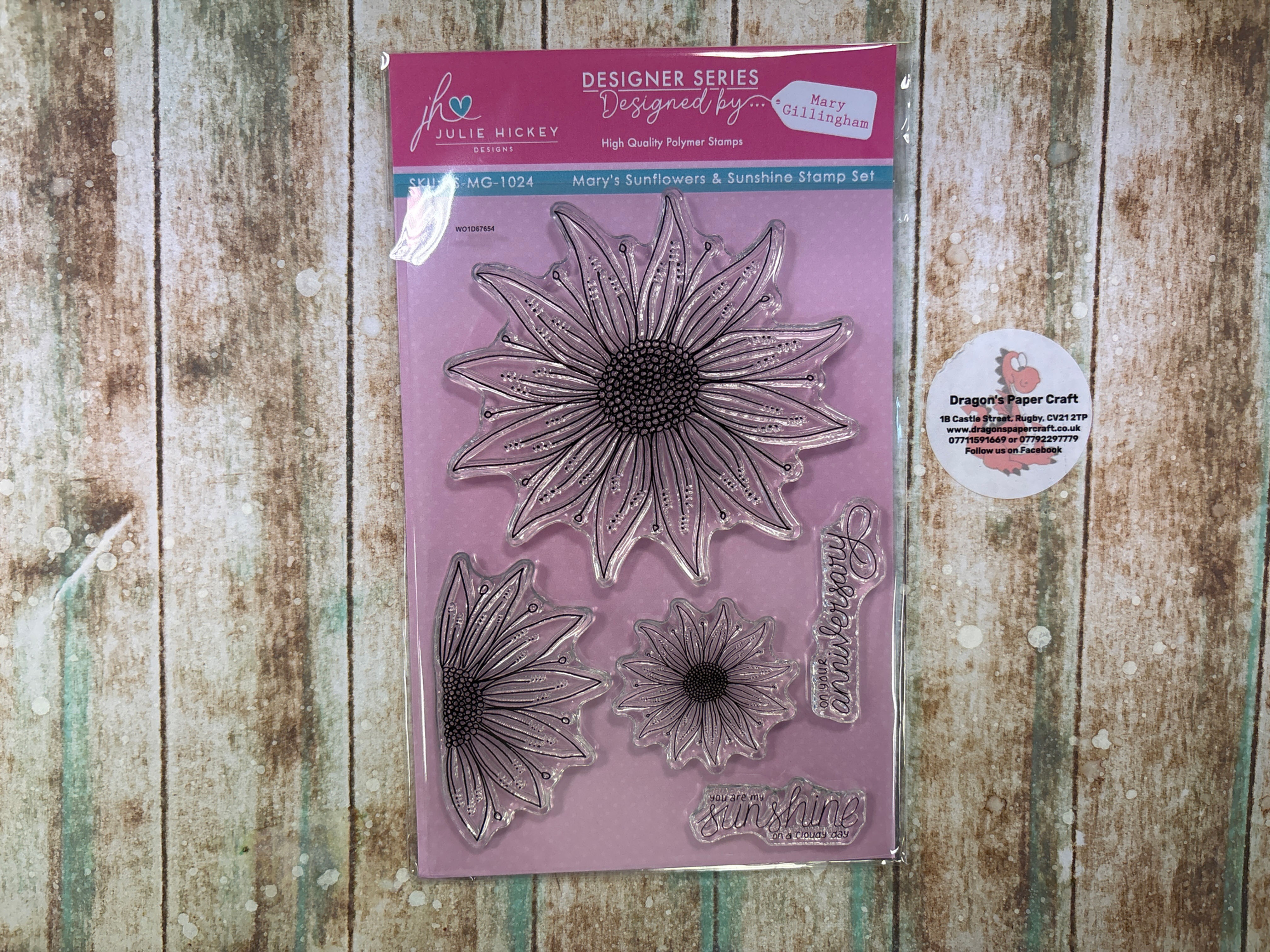  JHD - Designed by MARY GILLINGHAM - MARYS SUNFLOWERS  & SUNSHINE STAMP SET - A6