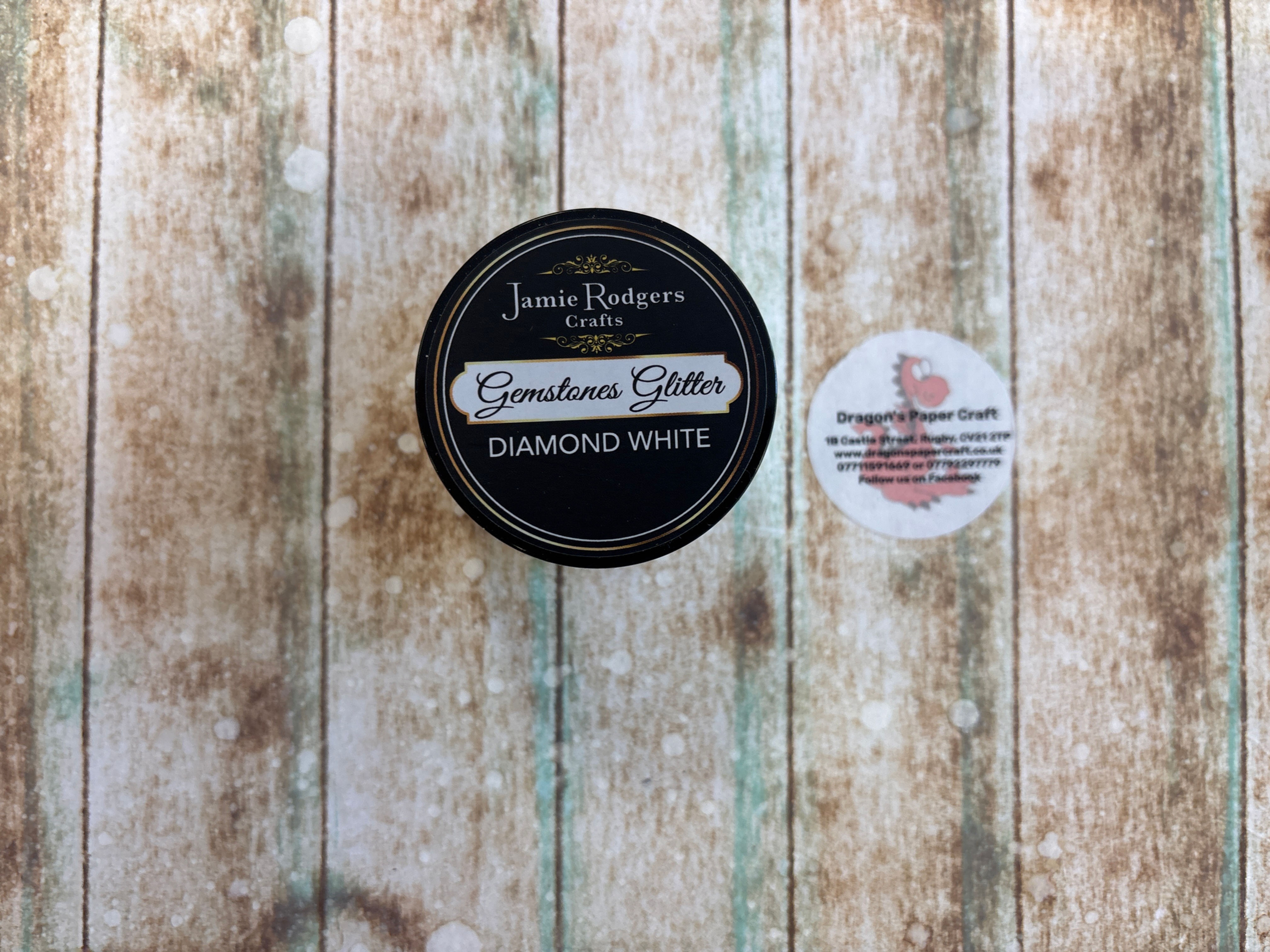 JAMIE ROGERS  - GEMSTONE  GLITTER - DIAMOND WHITE   - 50ml