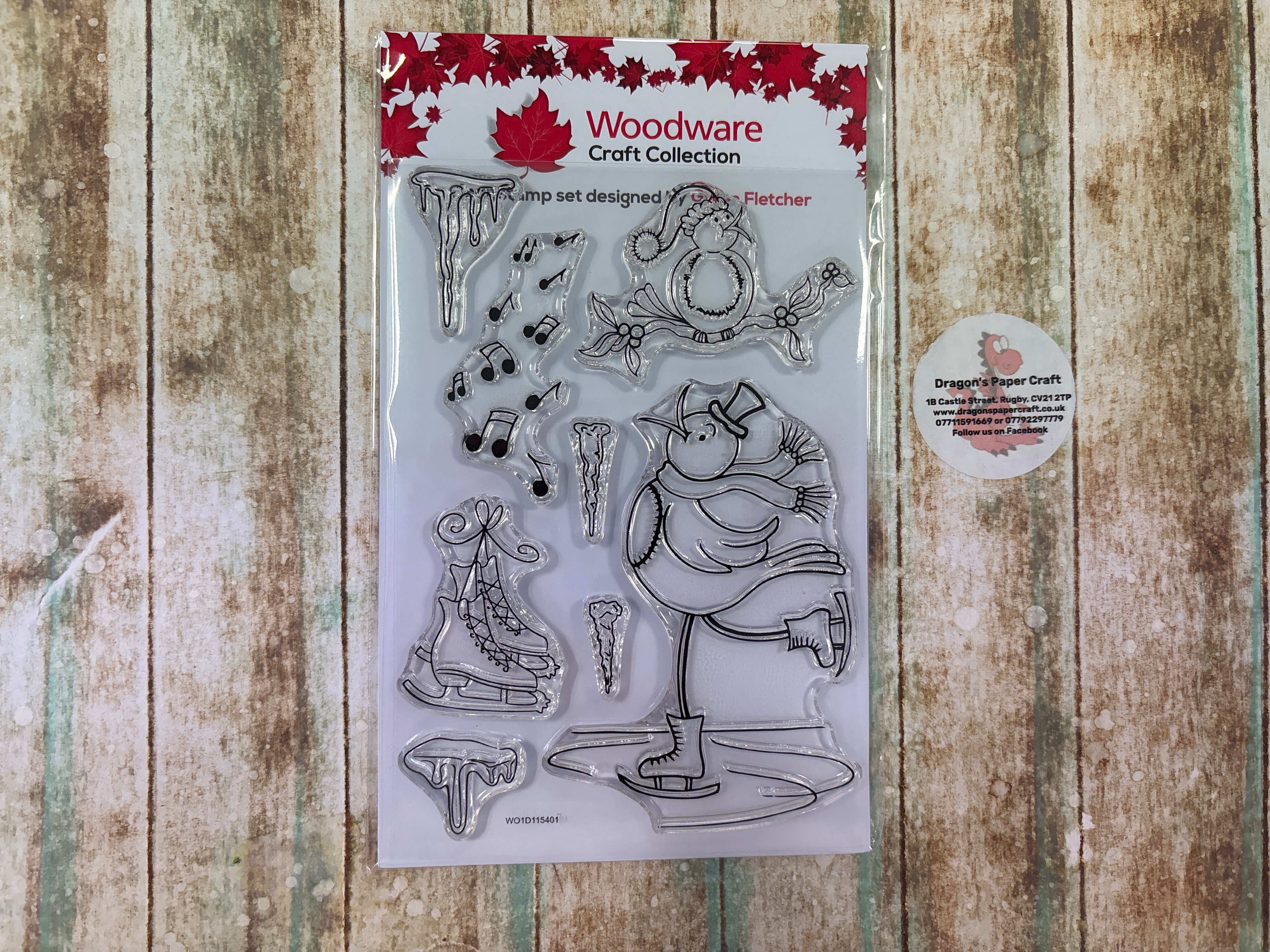 WOODWARE/JAMIE ROGERS CRAFTS-BY GWEN FLETCHER - CLEAR STAMP- BOB  - A6