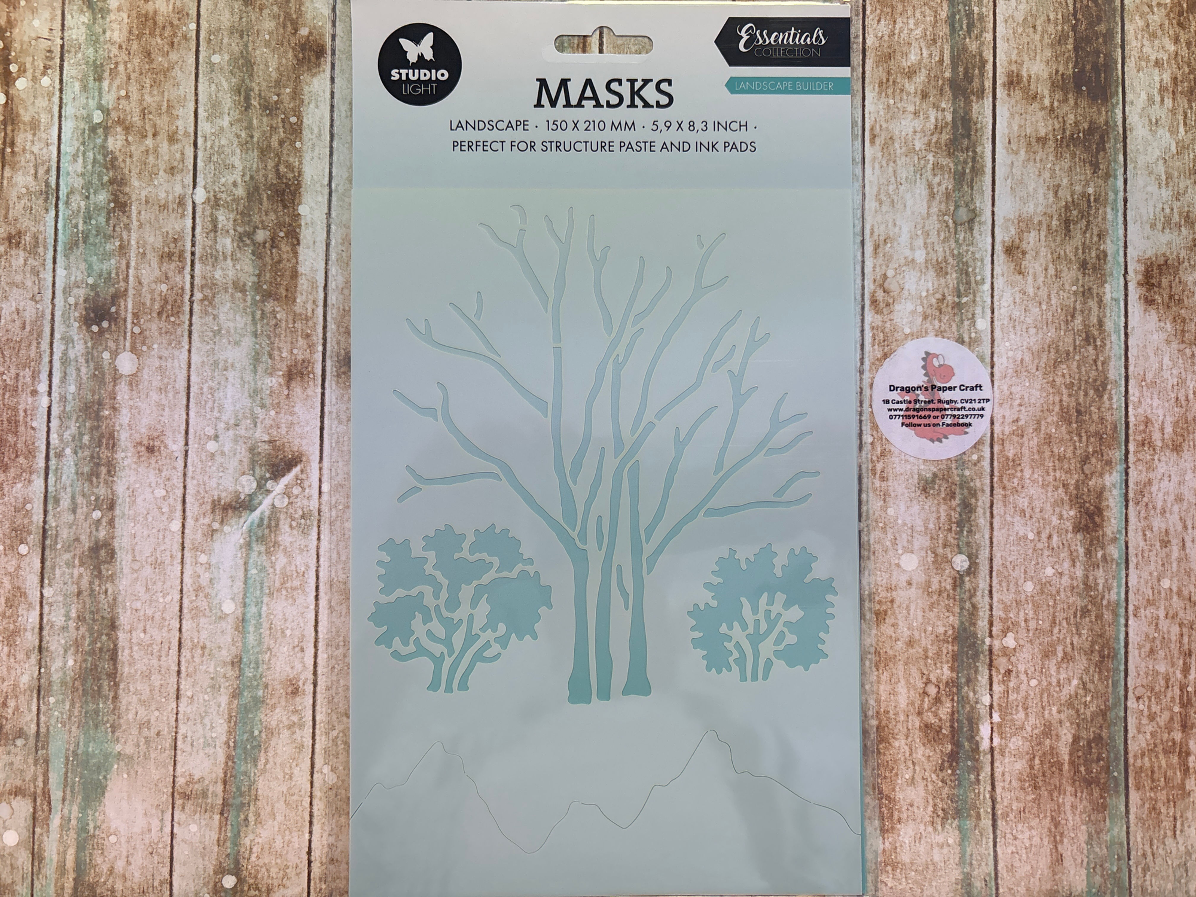 STUDIO LIGHT  STENCIL - LANDSCAPE BUILDER  - A5