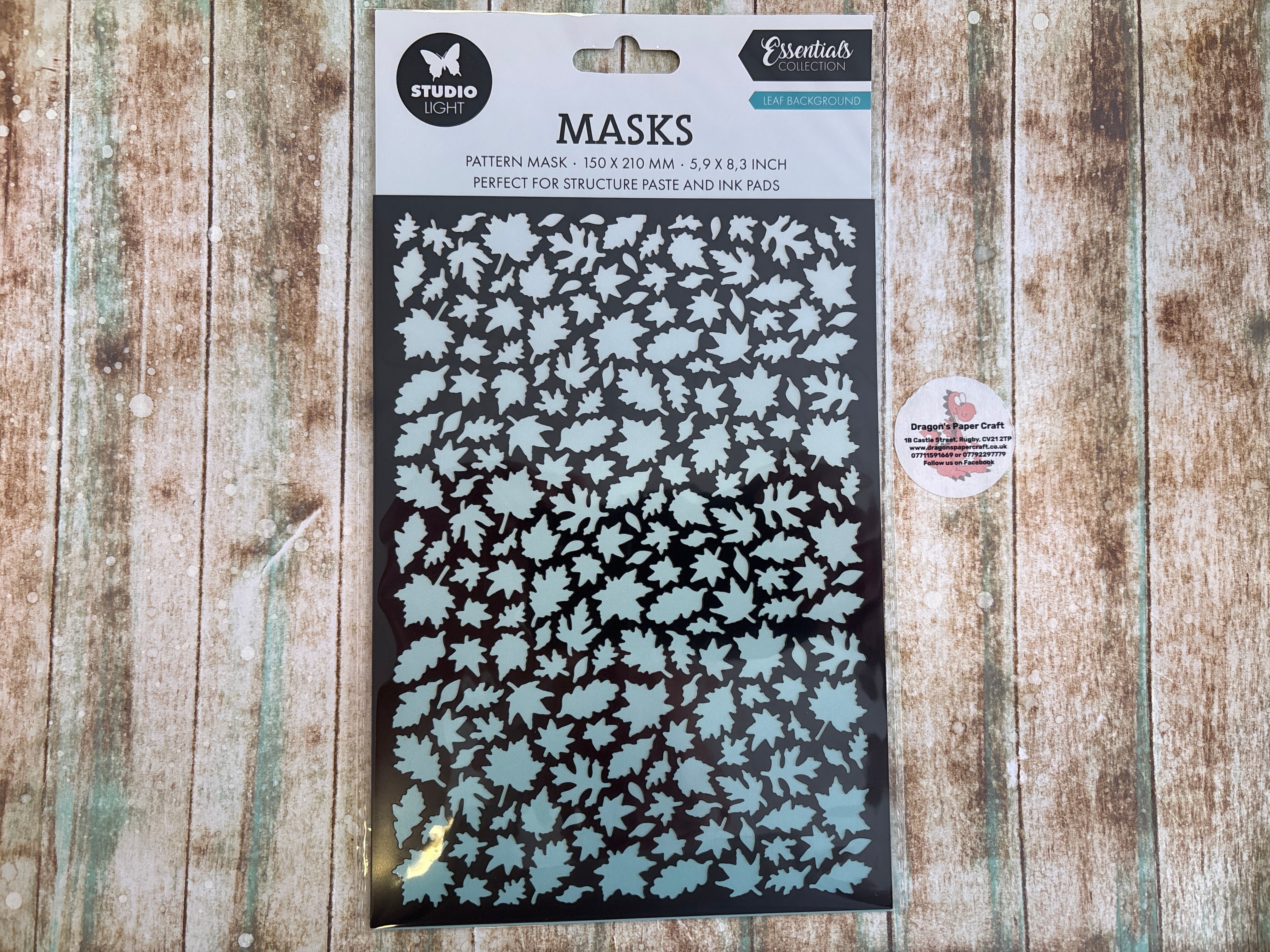 STUDIO LIGHT - MASK - AUTUMN ESSENTIALS - LEAF BACKGROUND - A5