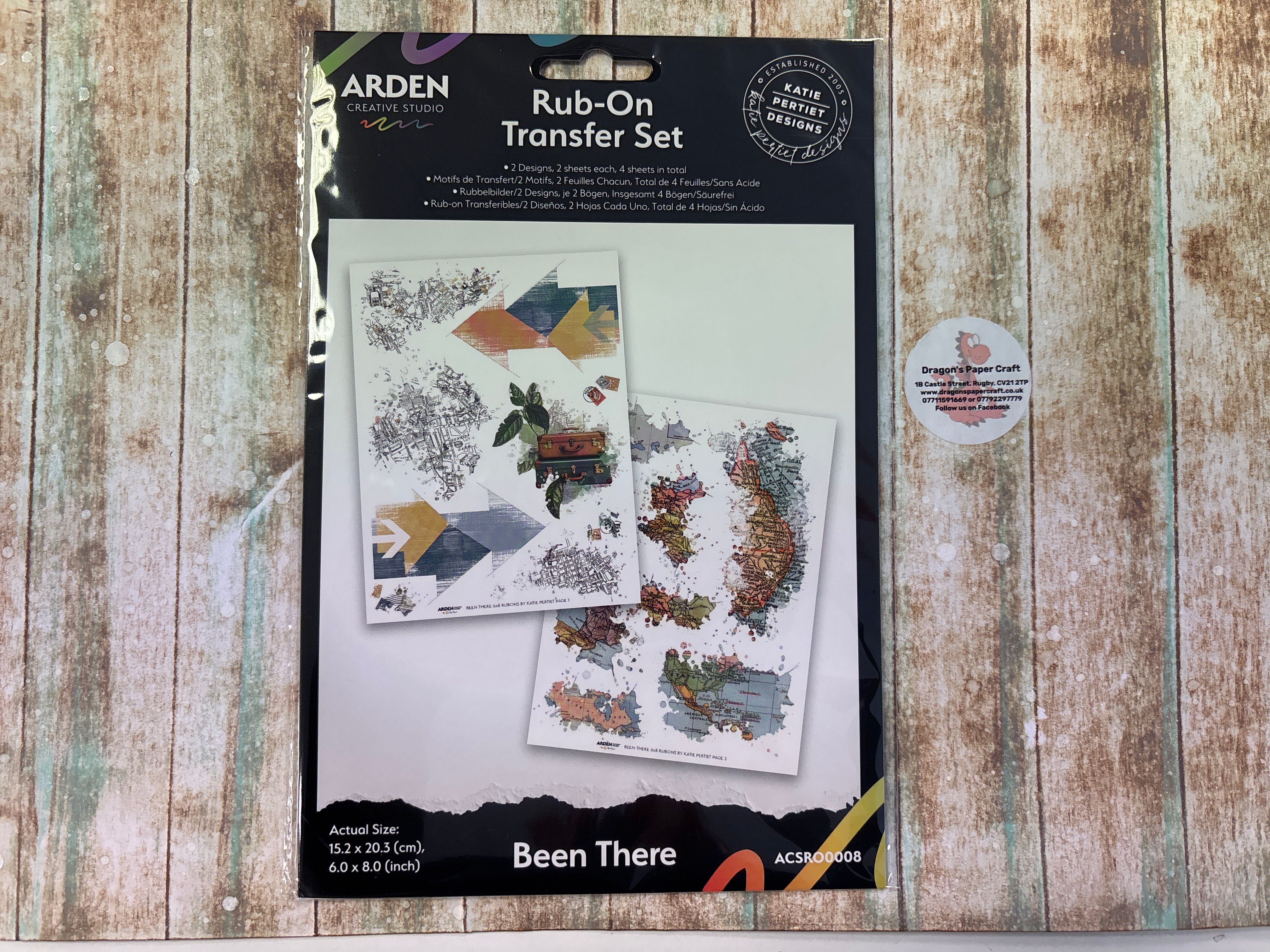 ARDEN CREATIVE - RUB ON TRANSFER  - BEEN THERE - 4 SHEETS