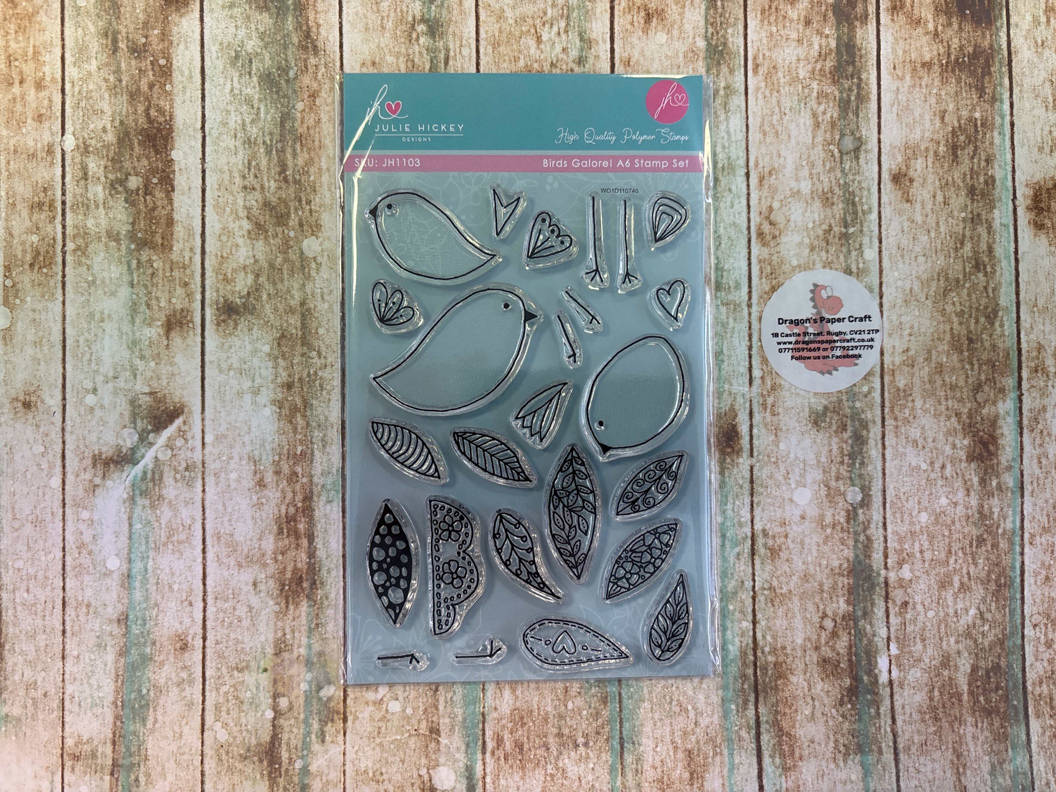 Julie Hickey Designs - DESIGNED BY JULIE - BIRDS GALORE - A6 STAMP SET