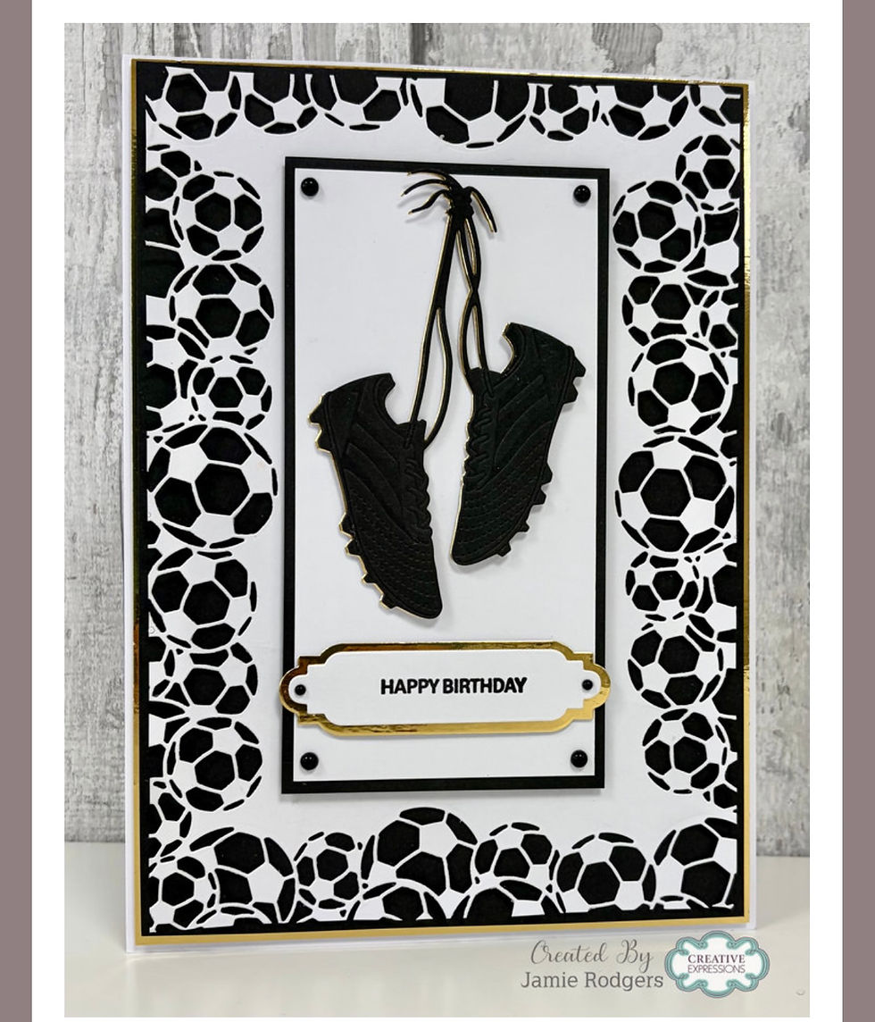 Thumbnail: JAMIE ROGERS CRAFTS - DIES - SPORTS COLLECTION  - FOOTBALL  BOOTS - 1 DIE