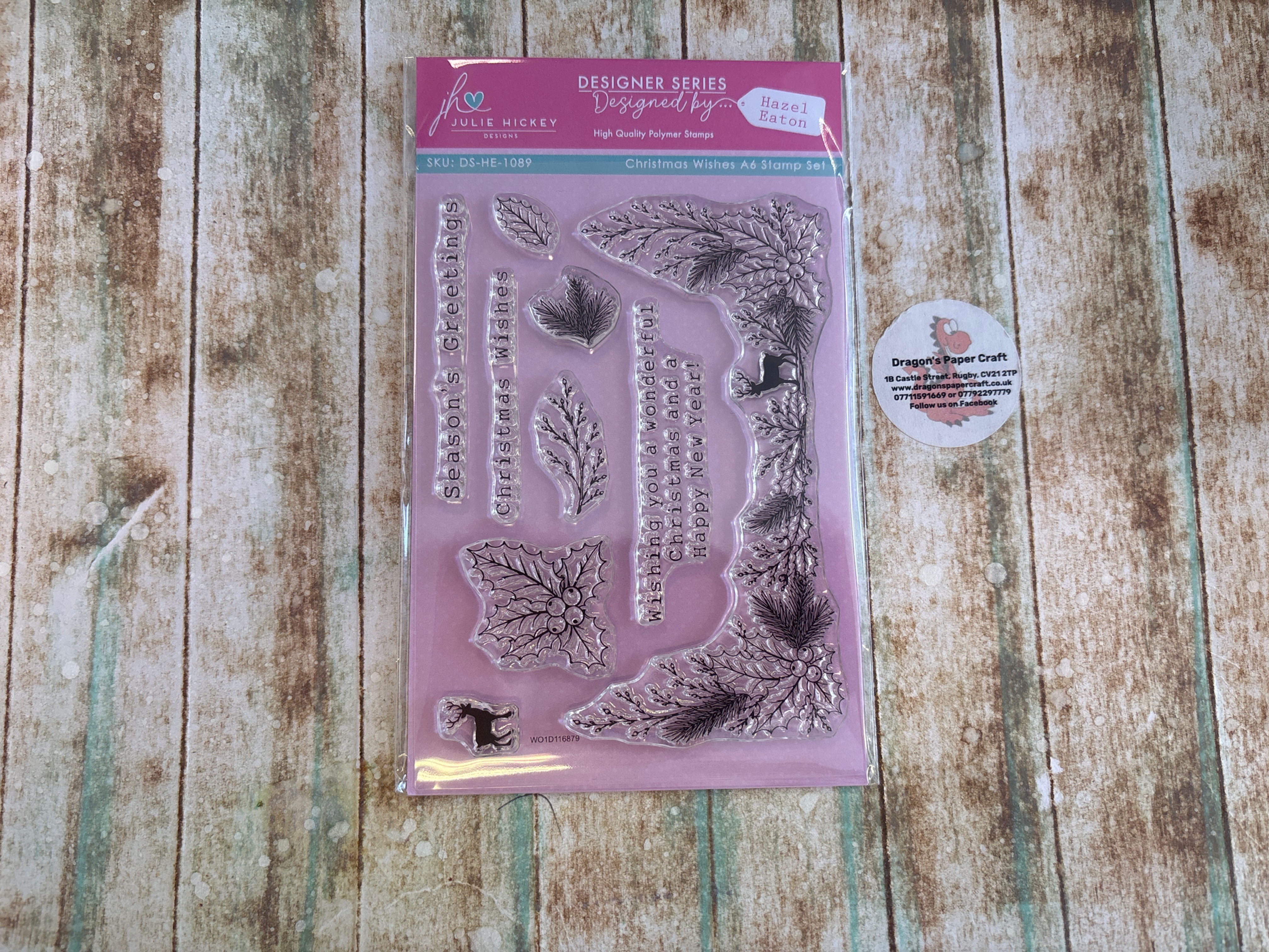 Julie Hickey Designs-DESIGNER DUO CHRISTMAS - CHRISTMAS WISHES -A6 STAMP SET