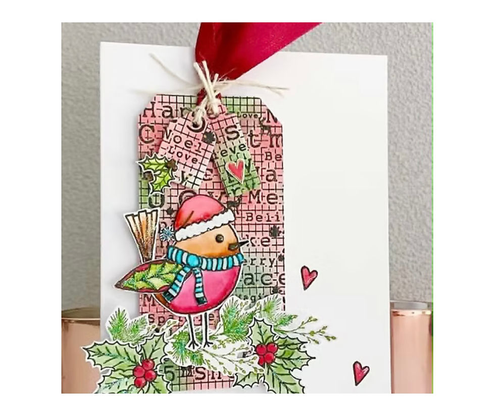 Thumbnail: Julie Hickey Designs-DESIGNER DUO CHRISTMAS-CHRISTMAS BIRDS GALORE-A6 STAMP SET 