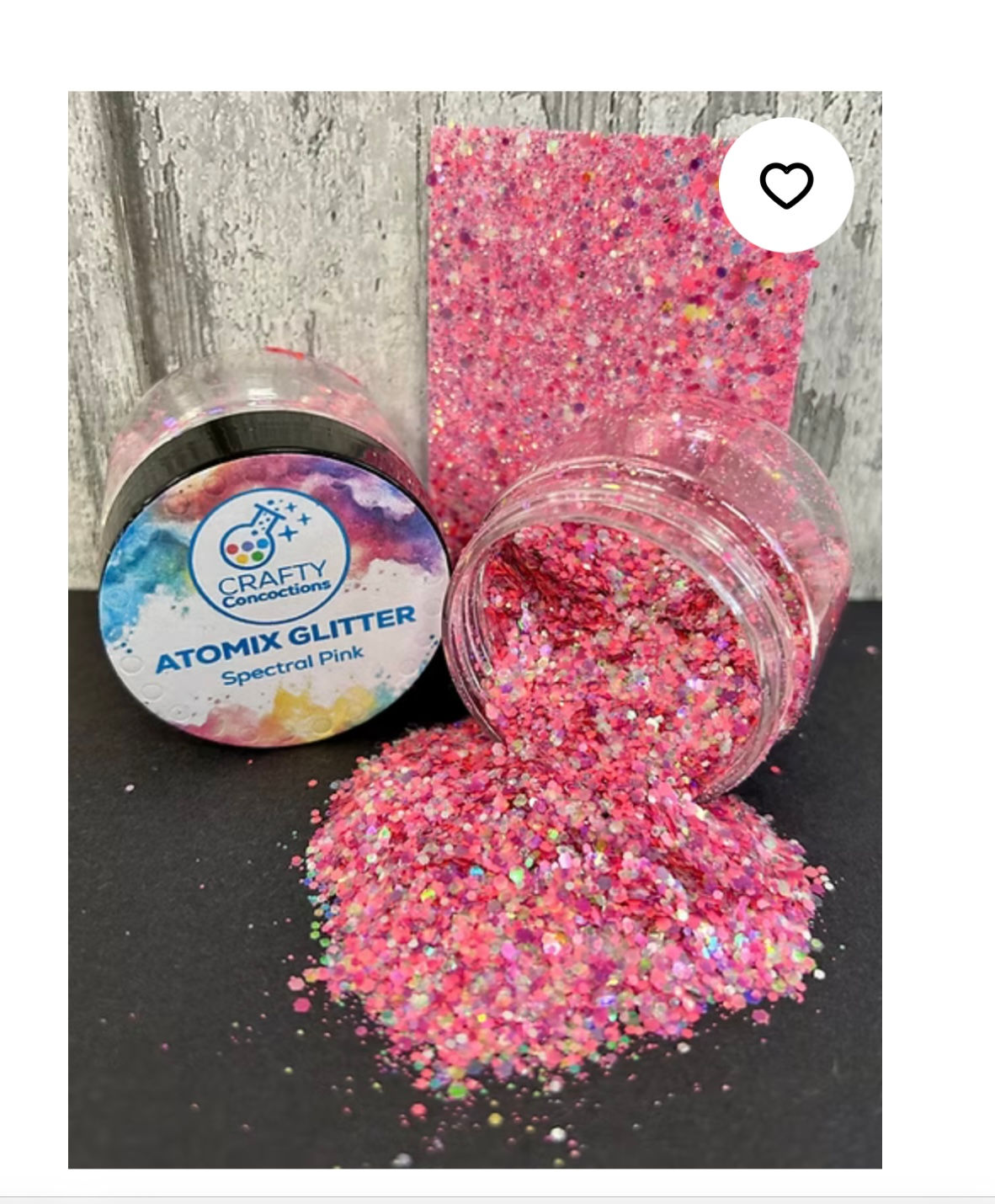 JAMIE ROGERS/ CRAFTY CONCOCTIONS - ATOMIX GLITTER - SPECTRAL PINK 
