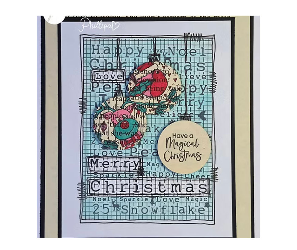 Thumbnail: Julie Hickey Designs-DESIGNER DUO CHRISTMAS - CHRISTMAS GREETINGS -A6 STAMP SET 