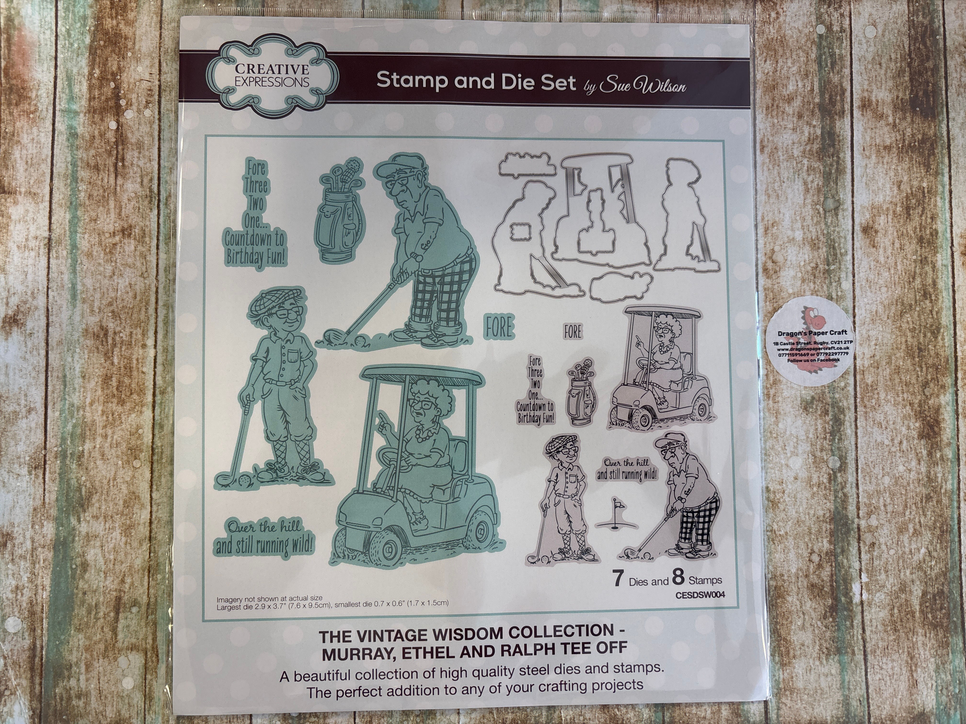 JAMIE ROGERS/CREATIVE EXPRESSIONS-STAMP& DIE SET - MURRAY,ETHELS & RALPH TEE OFF
