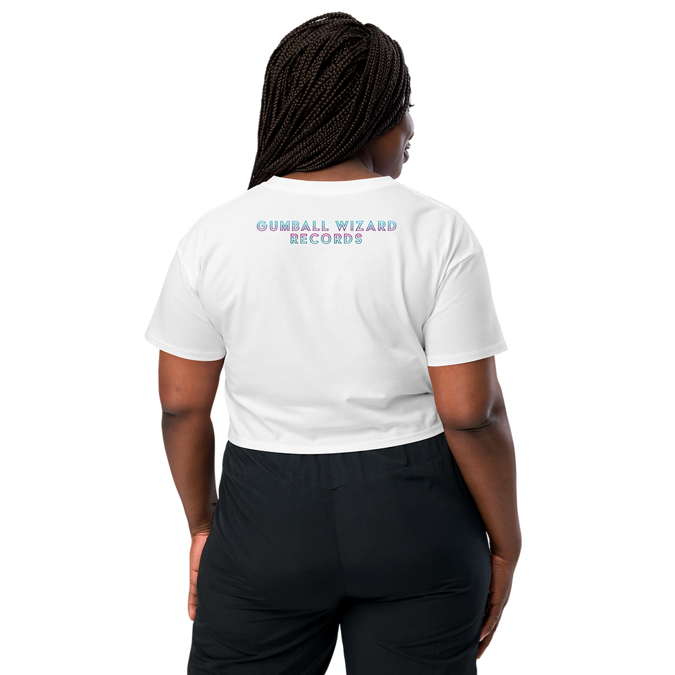 Thumbnail: Gumball Wizard Records Women’s crop top