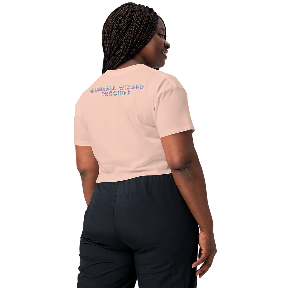 Thumbnail: Gumball Wizard Records Women’s crop top