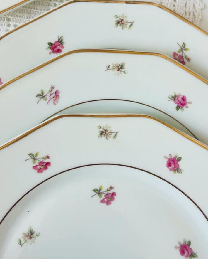 Set di 6 piattini dessert "Limoges "