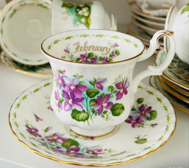 Duo da caffè "Febbraio" Royal Albert 