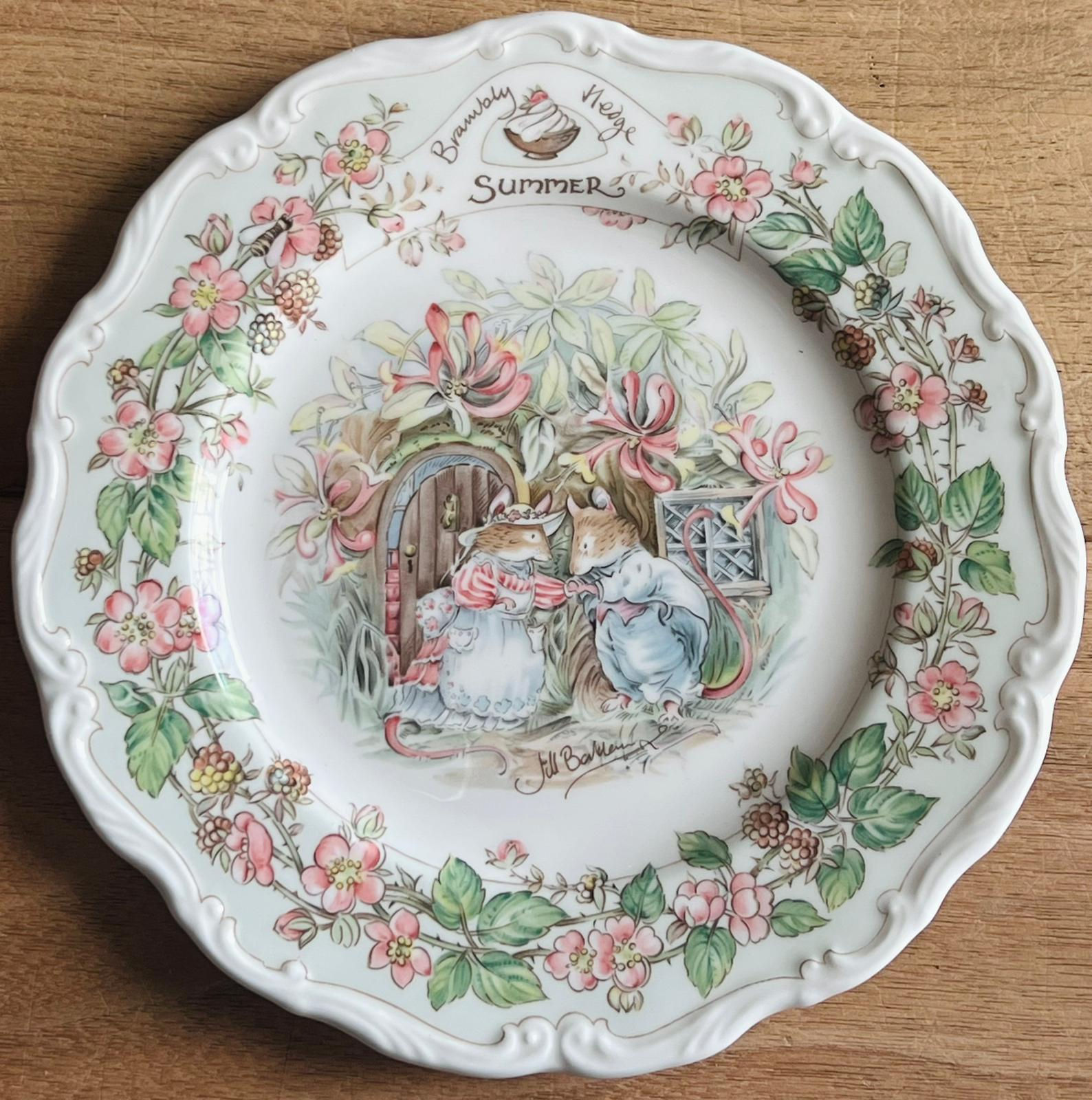 Piatto da collezione Summer "Brambly Hedge"