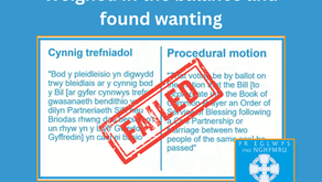 Church in Wales - Weighed in the balance and found wanting 