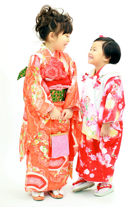 七五三和装少女