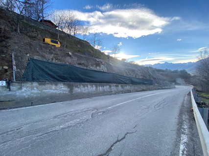 Manutenzione straordinaria a Charvensod lungo la strada per Pila