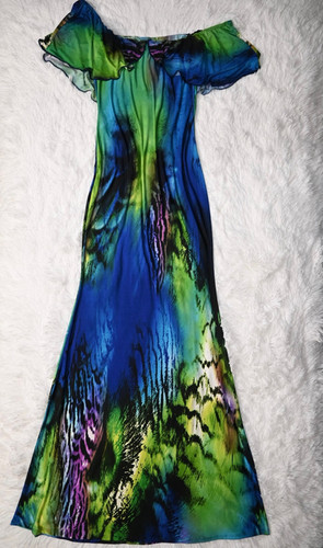 chinese dress ladies Tropical Postcard Print Tie-Front Dress - $69