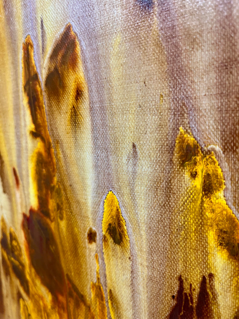 Détail de la peinture acrylique « Genèse » – SP – Galerie SP Mandelieu