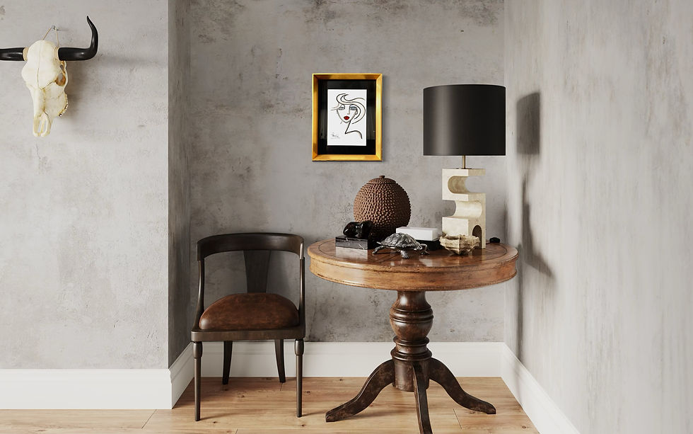 Miniature : Dessin « Mode » – Fauve – mise en situation 3 – Galerie SP Mandelieu