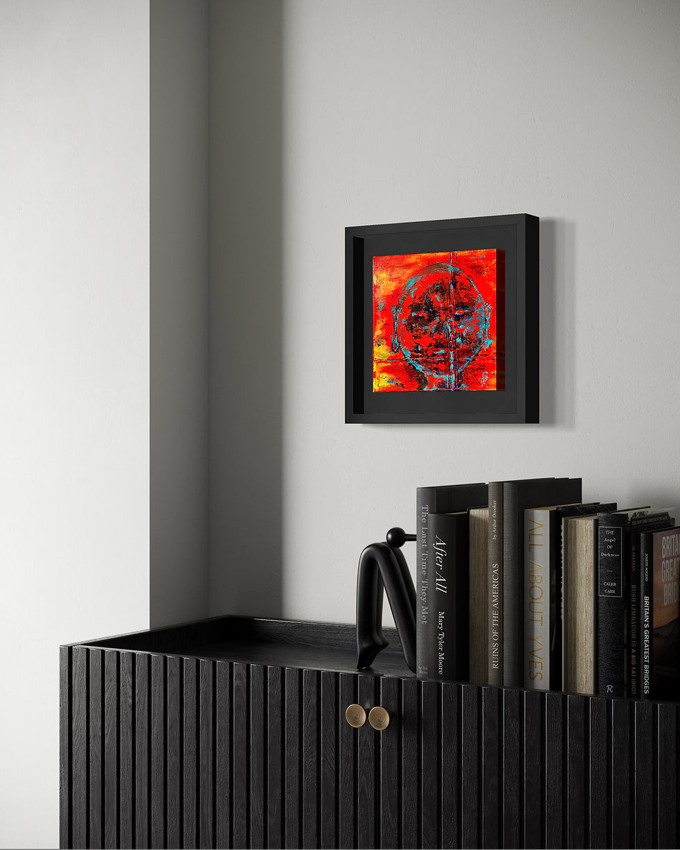 Miniature : Peinture « Fragile Abstraction » – SP – mise en situation 4  – Galerie SP Mandelieu