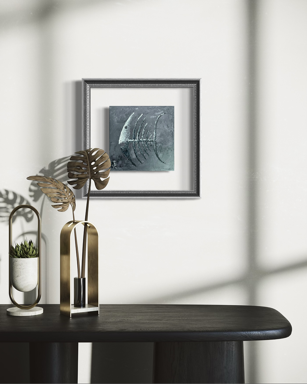 Miniature : Peinture « Silence » – SP – mise en situation 3 – Galerie SP Mandelieu