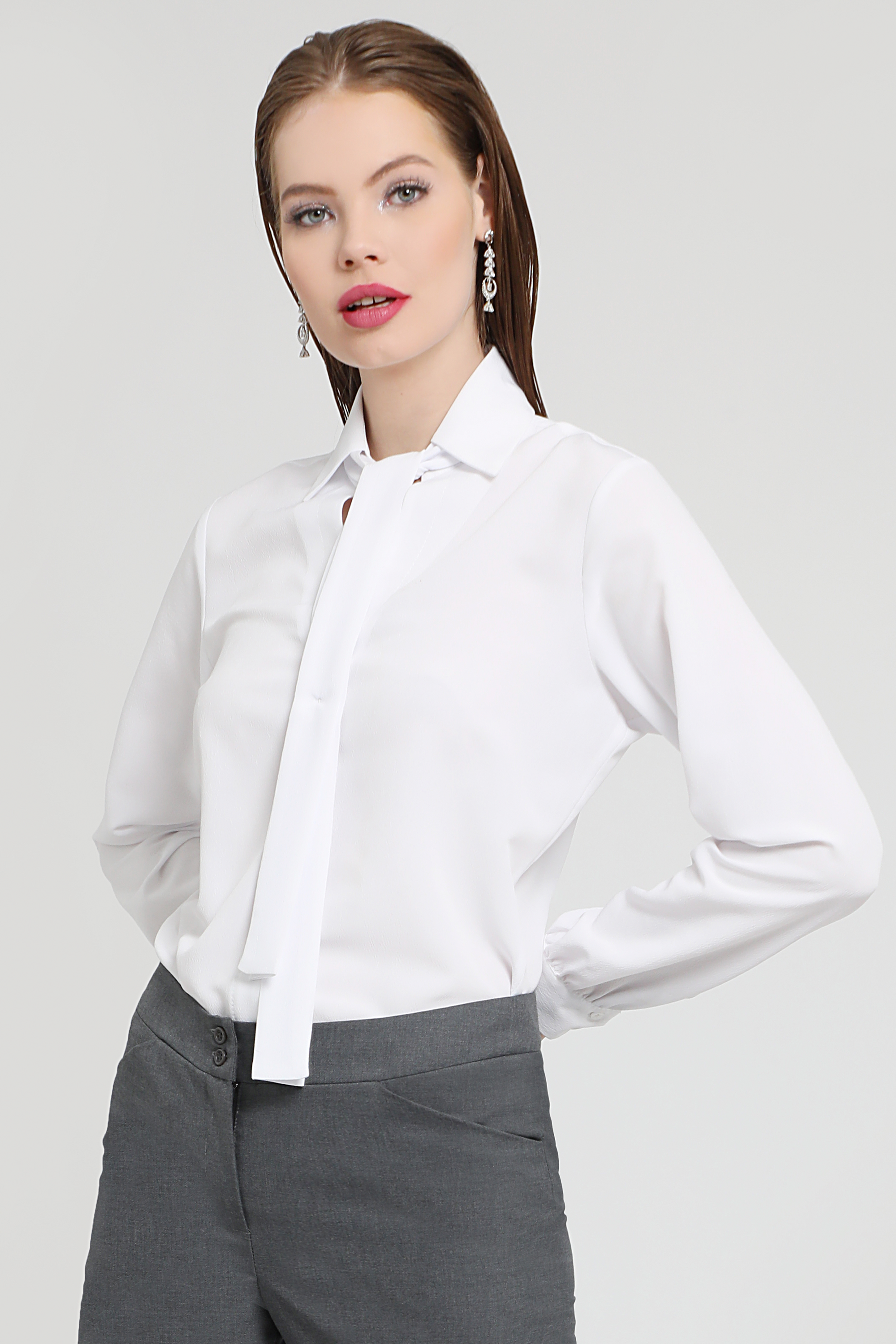 Blusa Blanca Corbatín