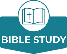 Teal card icon with an open Bible representing Bible Study (Deuteronomy 6:4-9).