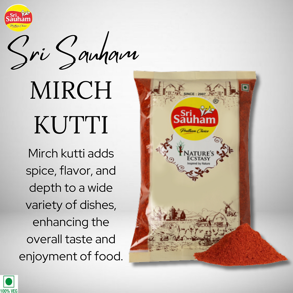 Thumbnail: Sri Sauham 100% Natural Chilli Flakes Seasoning - 250 gm Kutti Mirchi