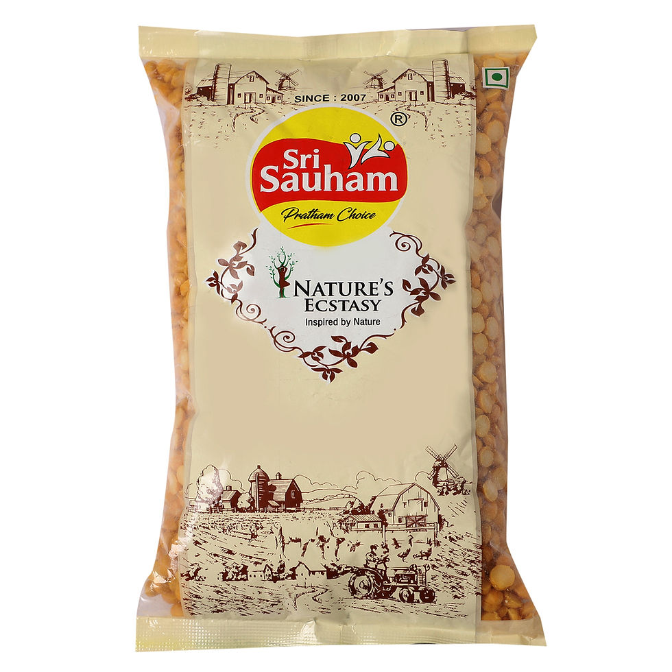 Thumbnail: Sri Sauham Natural Chana Dal - 500 Gram |Fresh Bengal Gram Lentils