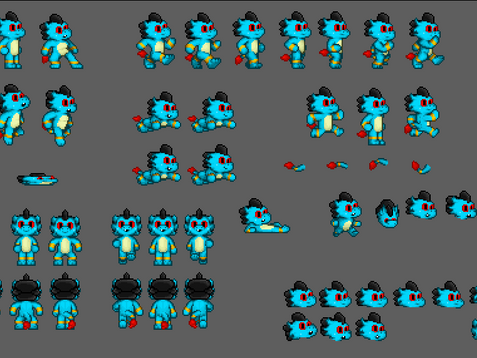 Platformer Progress - Running Sprites Re-work, Animating actions that are in-character