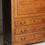 Thumbnail: Tall 19th century fruitwood secretaire cabinet 