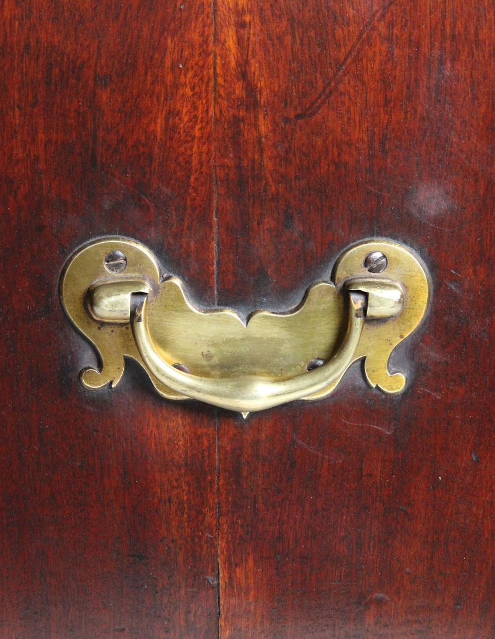 Thumbnail: George II red walnut kneehole desk