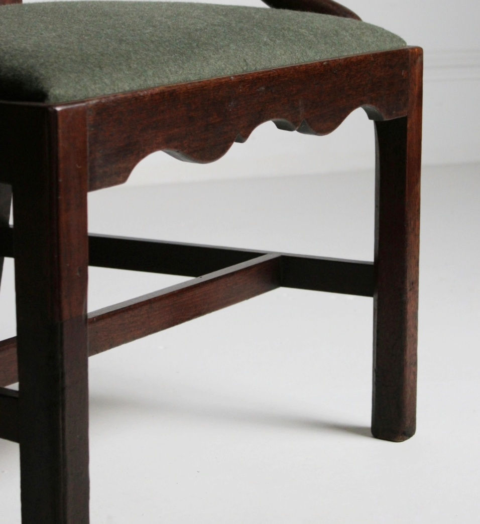 Thumbnail: Georgian armchair of large proportions