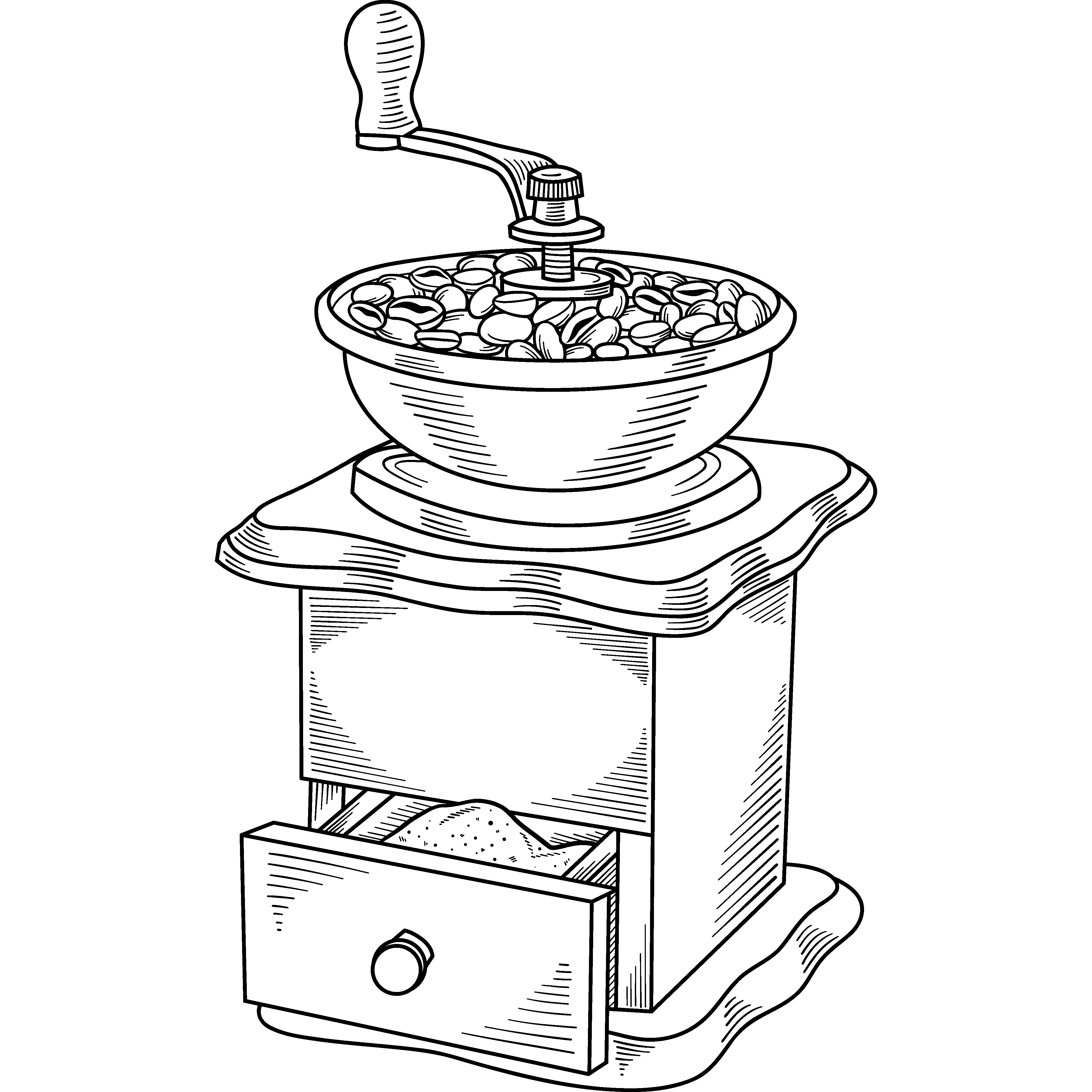 Custom Coffee Traders Illustration special grind